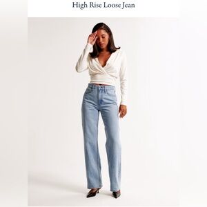 Abercrombie & Fitch Light Blue Straight Leg Jeans